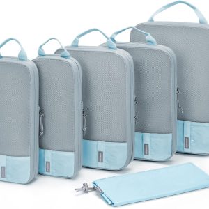 BAGSMART 6 Set/4 Set/2 Set Compression Packing Cubes for Travel, Lightweight Vacation Travel Essentials, Travel Accessories for Suitcase Organizer Bags Set, Durable Luggage Organizer Travel Bags